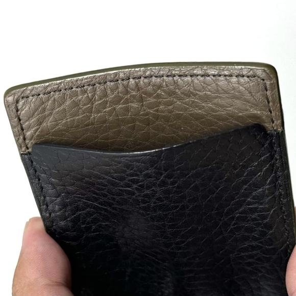 🟤⬛️ BURBERRY CARDHOLDER ⬛️🟤Beautiful Black/Saddle Brown - Picture 8 of 8